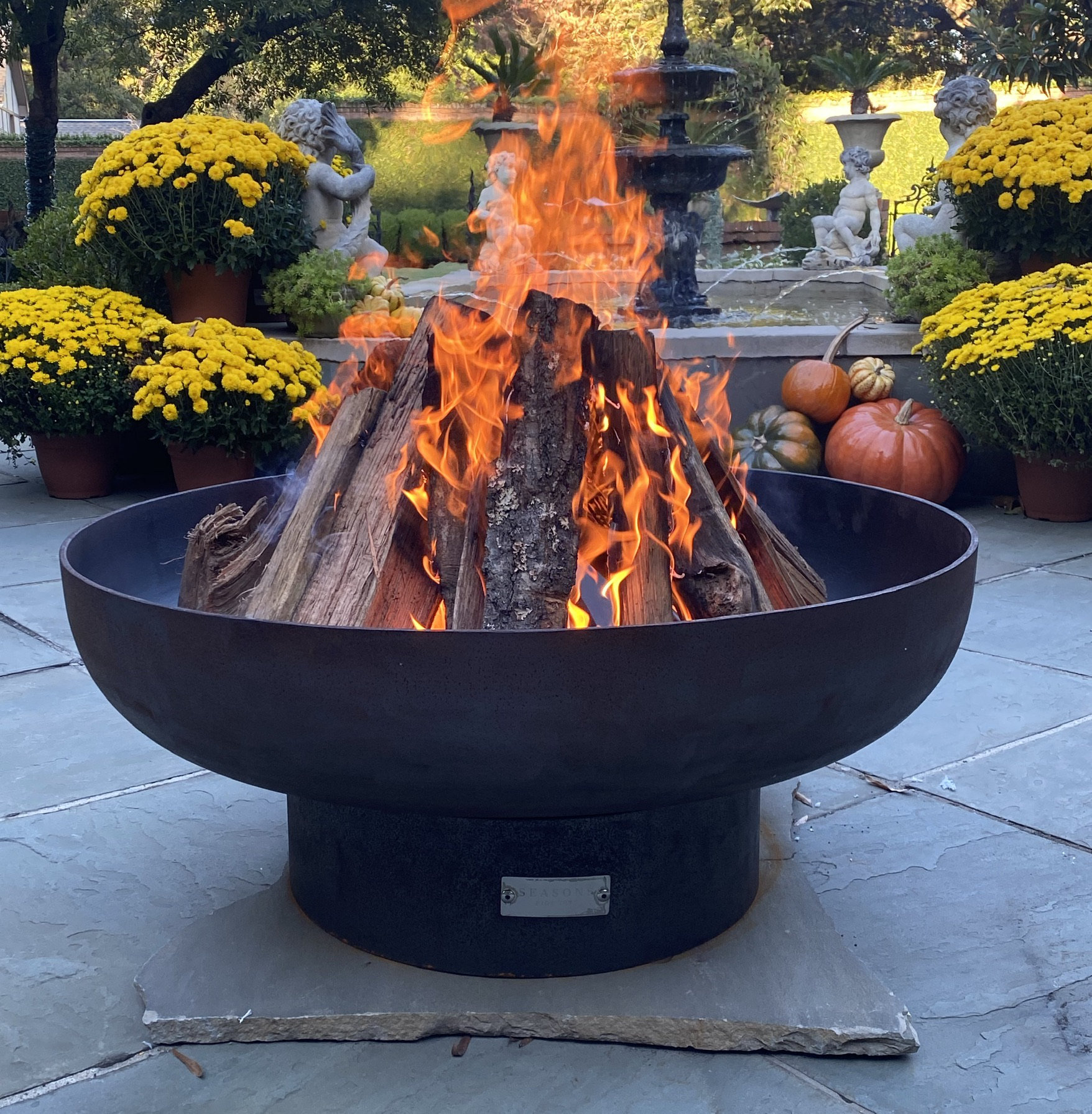 17 Stories Harrogate Steel Wood Burning Fire Pit u0026 Reviews - Wayfair Canada