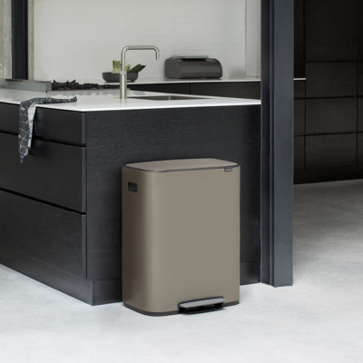 Brabantia Bo 30 Litre + 30 Litre Pedal Bin with Two Inner Buckets