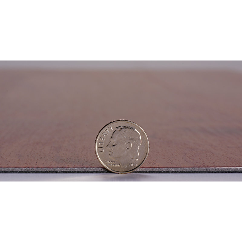 Planche de vinyle de luxe en vinyle noyer américain 6 "x 48" x 2mm