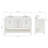 ARIEL Magnolia 60 Double Sink Bathroom Vanity with Top-783485563