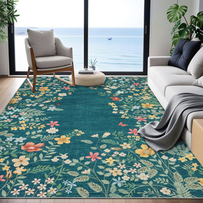 Tapis de salon rétro de style rétro de style oriental traditionnel délavé pour tapis de chambre à coucher pour tapis de bureau intérieur