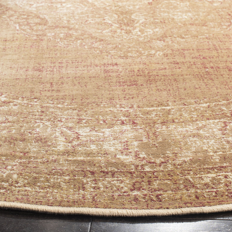 Tapis taupe Evanoff, Rond 6 pi