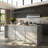 94.5"W Large Kitchen Island Double Side