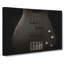 Bottom Of A Black Bass Guitar - Wrapped Canvas-55362619