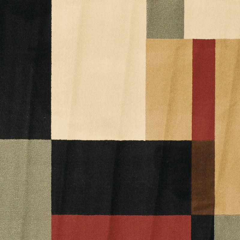Charis Performance Geometric Rug, Round 5'3"