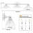 Brass-finish 3-light New Bathroom Vanity Light