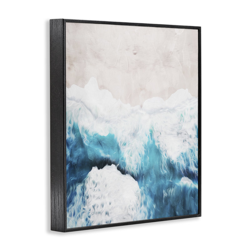Estampe numérique On The Beach, conception de Milli Villa, Giclée noire de minuit encadrée, H 20 po x l 16 po