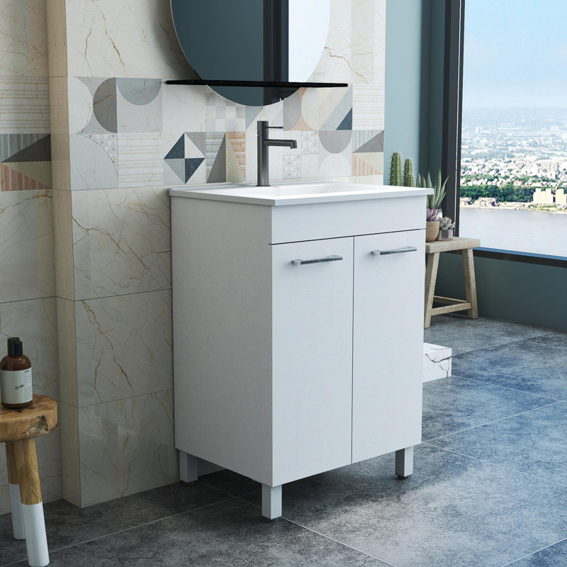 Meuble-lavabo simple 24 po avec lavabo, 24"