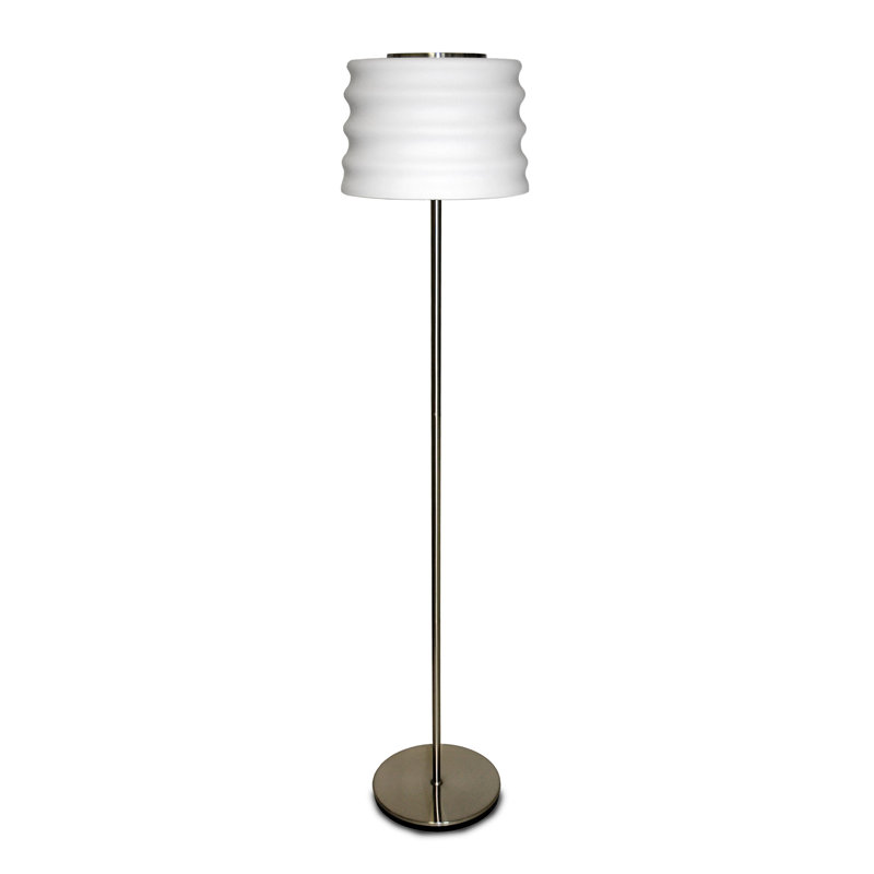 Elara 158cm Chrome Traditional Floor Lamp