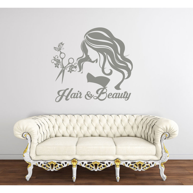Adhésif décoratif pour cheveux et salon de beauté, Gris argenté