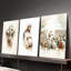 Ensemble de 3 affiches murales encadrées, tableaux religieux chrétiens sur toile, style aquarelle : Jésus en croix, la Vierge Marie et la Cène. Décoration pour salon, chambre ou église.-2017943932