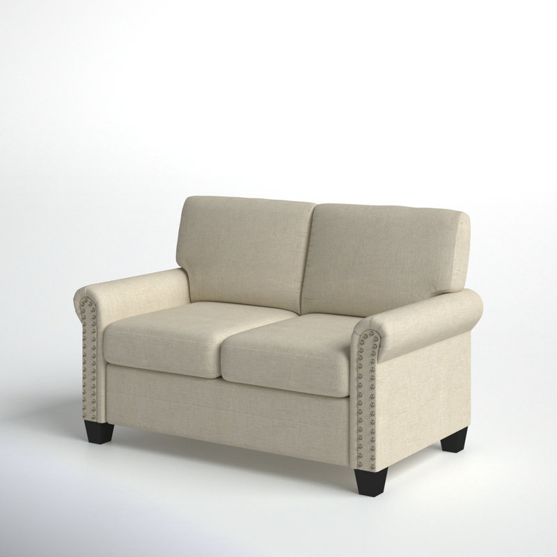 Causeuse rembourrée Annmaria, brun antique, Beige