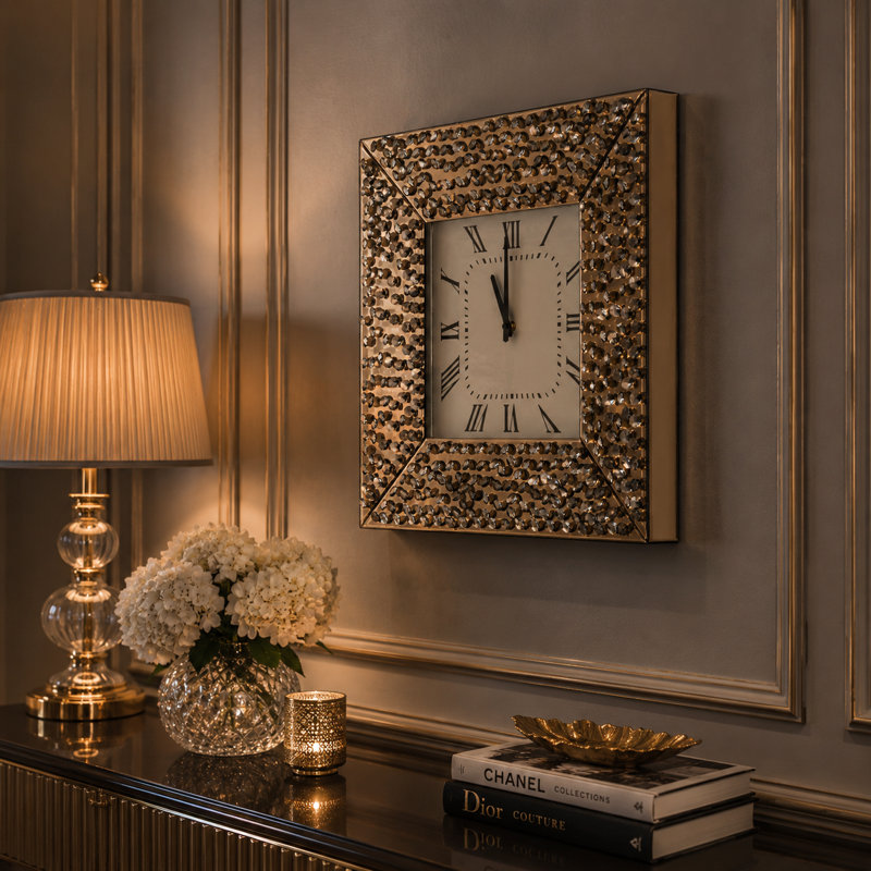 Montreal Glass Analog Wall Clock