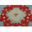 Tapis bleu clair et ivoire à motif floral Oushak 9 x 12
