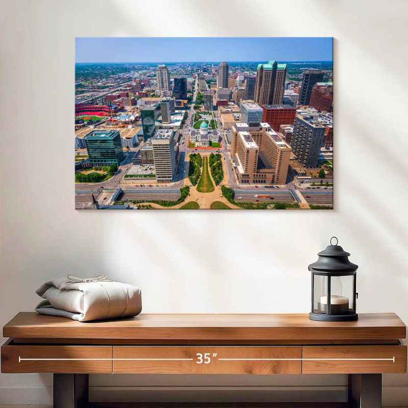 Nicci St. Louis Urban Cityscape, 16" H x 24" W