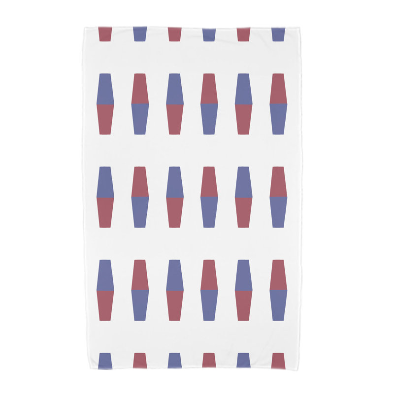 Serviette de plage en microfibre Aksel, Rouge