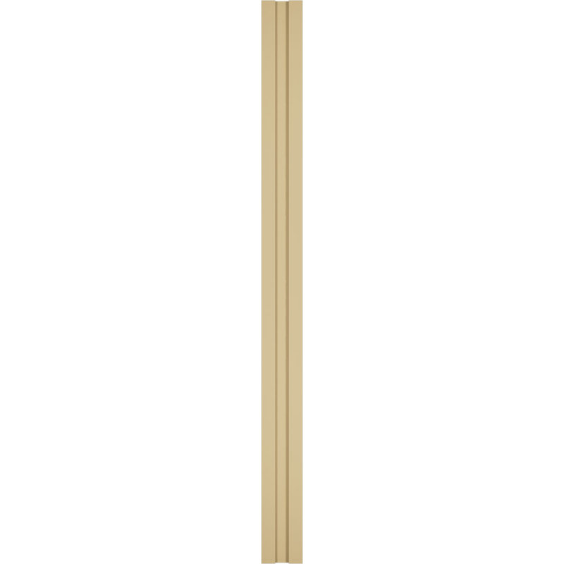 Pilastre en uréthane Signature avec majuscule et base, brun clair apprêté (la paire), 6 po x 82 po x 2 po, Décoratif