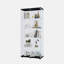 Vitrine en verre avec porte double 5 tablettes-101195896