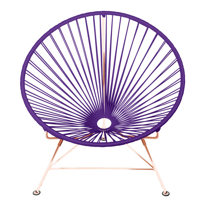 Innit Indoor Handmade Lounge Chair, Purple/Copper