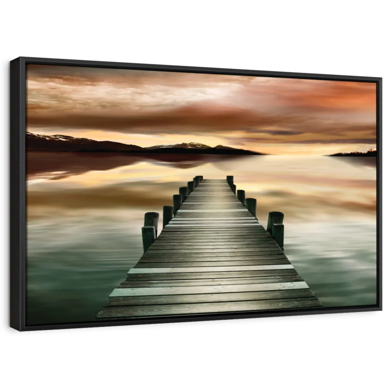 «Sunset Jetty Wall Art», H 17 po x l 25 po
