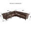 Canapé modulaire réversible en L Chesterfield-884390464
