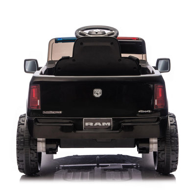 Licensed Dodge RAM 3500 12V Kids Ride On Truck,W/ Remote Control,2WD & Rear Shock Suspension,LED Headlights &Low Battery Alarm,3-speed remote adjustment,Built-in Music & Bluetooth,Recommended age: 3-6
