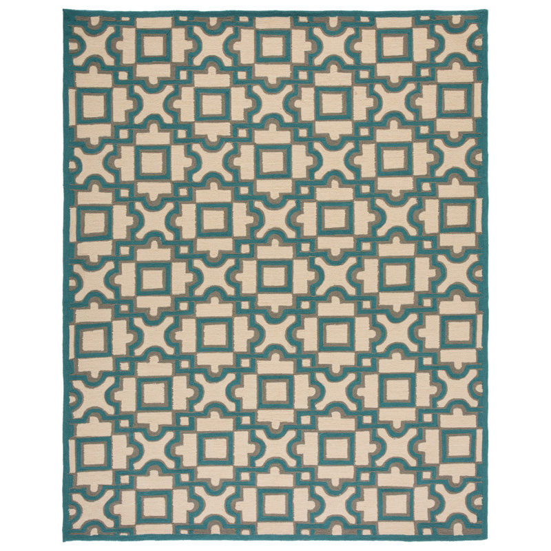 Childers Hand Hooked Performance Southwestern Rug, Rectangle 4' x 6'