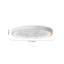 Ornate Carved White LED Flush Mount Light
