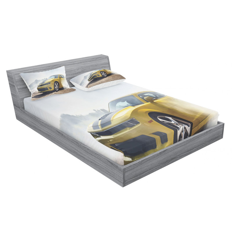 Microfiber Sheet Set, Queen Sheet Set with Fitted Sheet