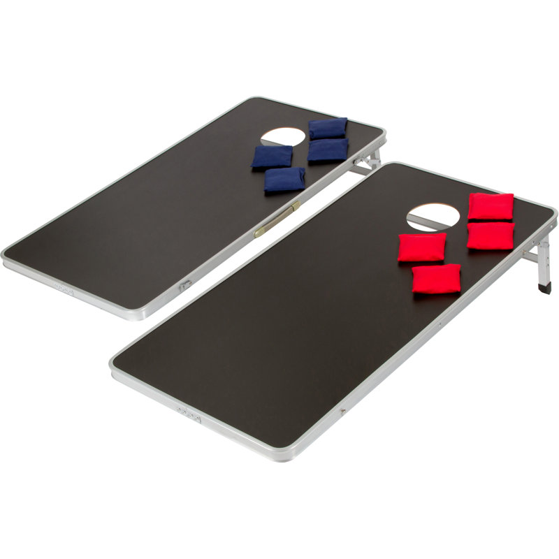 Trademark Innovations Foldable Cornhole Set with Carrying Case