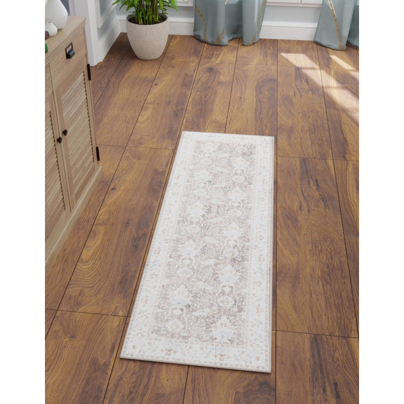 Makensley Performance Chenille Floral Indoor Rug, Runner 2' x 8'