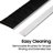 Door Brush Seal Strip Aluminum Alloy Sliding Door Seal Strip 39.37 X 3.15 Inch Weather Stripping 6 Pack Nylon Brush Door Sweep for Sliding Door Dust Rain Insect & Noise Insulation