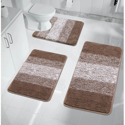 3 Piece set Rectangle Bath Mat