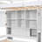 Twin Over Loft Bed In White With Built-In Desk And Storage Space Including Desk, Shelf Staircase Setup-1355825854