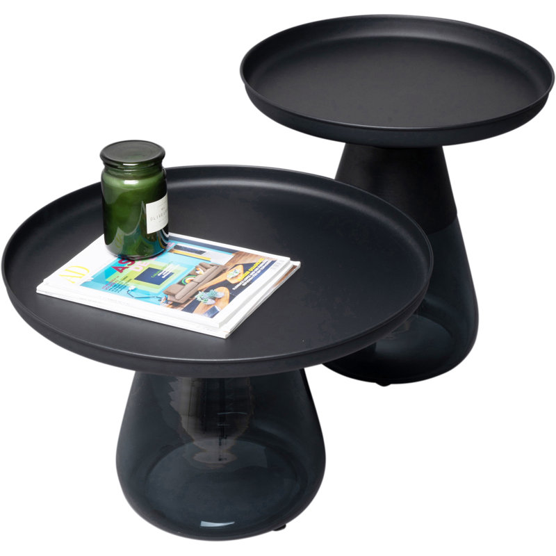 Bottiglia Smoke Side Table, Black