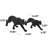 Godofreda Polystone Leopard Decorative Black Sculpture Set