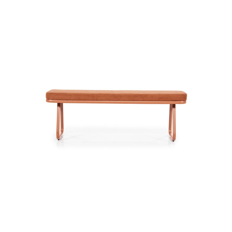 Bench Upholstered Dining Bench, Terracotta
