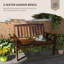 Banc de jardin en bois Chrystine
