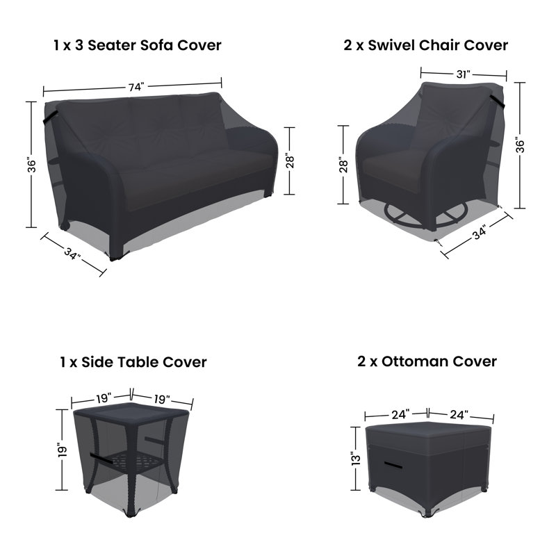 Housses pour conversation d'extérieur Layinsun