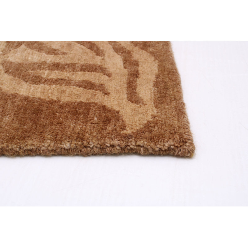Tapis unique en laine noué à la main 6 pi 3 po x 8 pi 11 po nouvel âge Montevallo