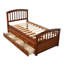 Orisfur. Lit plateforme simple avec rangement en bois massif et 6 tiroirs-124438759