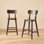 Counter Stool with Solid Wood Frame-1299160317