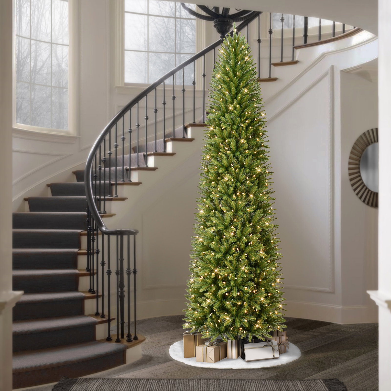 Fraser Lighted Artificial Christmas Tree, 10' H