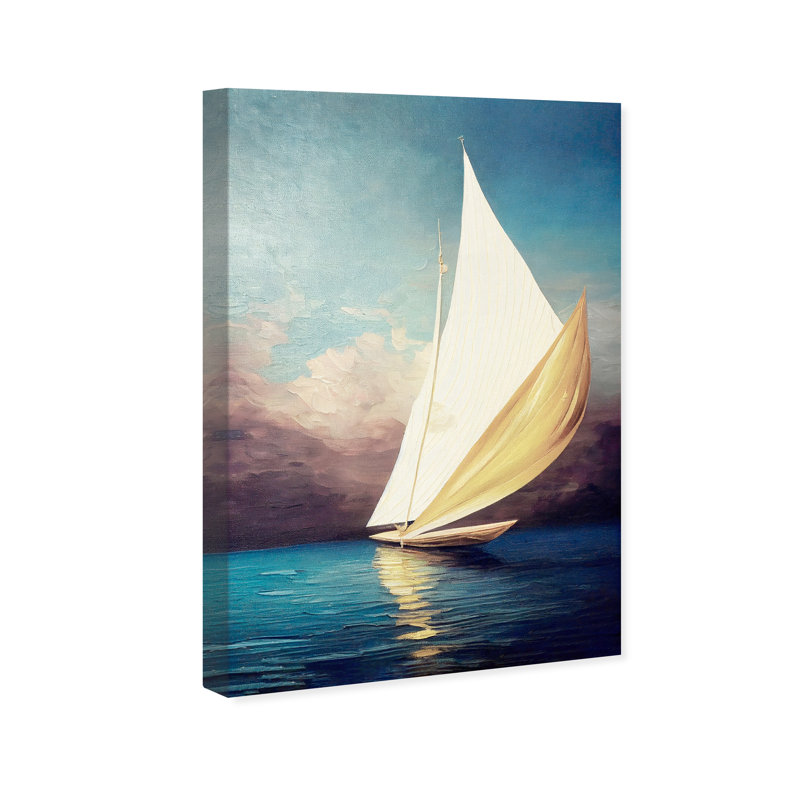 Voile dorée - Impression sur toile, Toile tendue, H 24 po x l 16 po x P 1,5 po