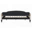 Full Size Upholstered Tufted Daybed with Frame and Beige Fabric (No Box Spring Needed)