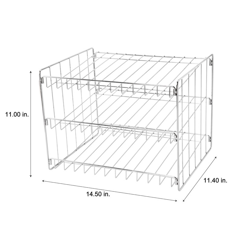 Steel Can Organizer, Chrome