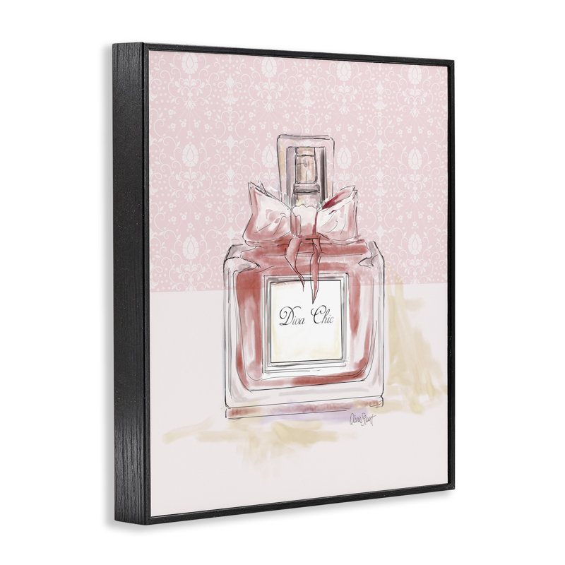 Estampe numérique Diva Chic, par Carol Robinson, H 14 po x l 11 po, Giclée encadrée noir minuit