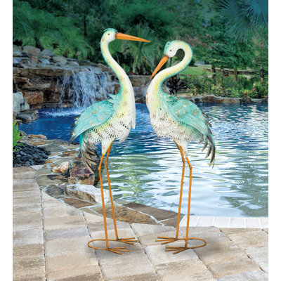 Animals Weather Resistant Metal Garden Statue