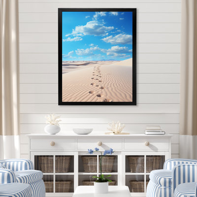 Geocron Beach Footprints In III sur impression sur toile