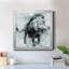 Lion - Reproduction d'art graphique sur toile encadrée-185191914-185191917